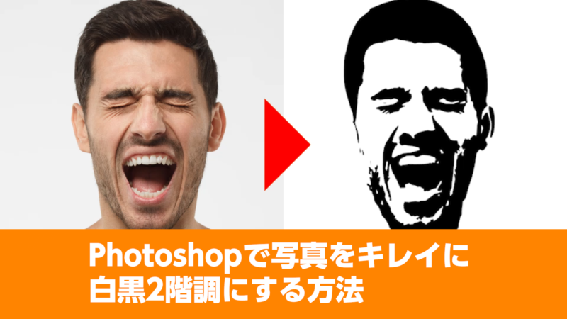 Photoshopで写真をキレイに白黒2階調にする方法 0 5秒を積み上げろ